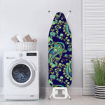 Blue Bohemian Paisley Pattern Print Ironing Board Cover