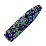 Blue Bohemian Paisley Pattern Print Ironing Board Cover