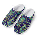 Blue Bohemian Paisley Pattern Print Mesh Casual Shoes