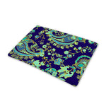Blue Bohemian Paisley Pattern Print Pet Cooling Mat Cover