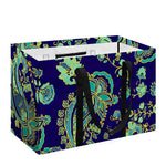 Blue Bohemian Paisley Pattern Print Utility Tote Bag