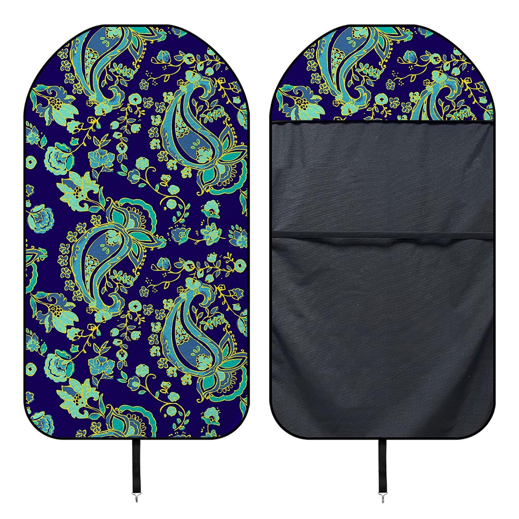 Blue Bohemian Paisley Pattern Print Waterproof Car Seat Cover