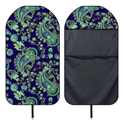 Blue Bohemian Paisley Pattern Print Waterproof Car Seat Cover
