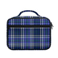 Blue Border Tartan Pattern Print Briefcase Bible Bag