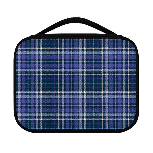 Blue Border Tartan Pattern Print Classic Bible Case