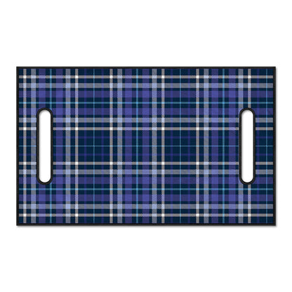 Blue Border Tartan Pattern Print Golf Cart Seat Cover