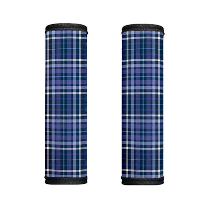 Blue Border Tartan Pattern Print Handle Covers