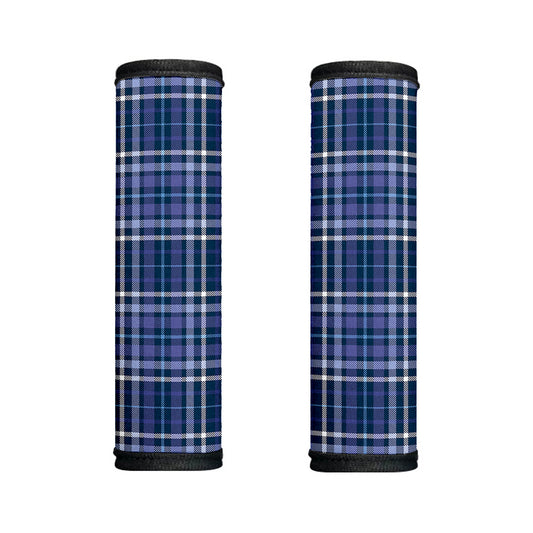 Blue Border Tartan Pattern Print Handle Covers