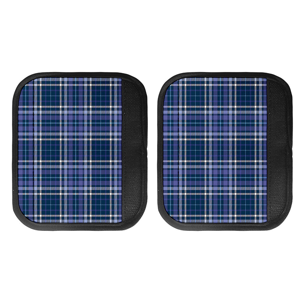 Blue Border Tartan Pattern Print Handle Covers