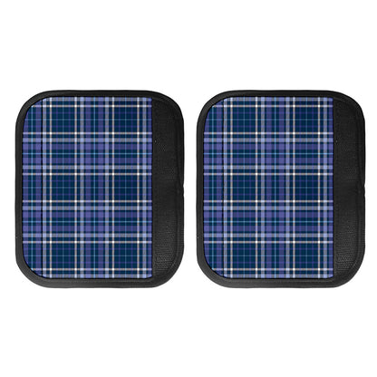 Blue Border Tartan Pattern Print Handle Covers