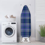 Blue Border Tartan Pattern Print Ironing Board Cover