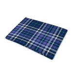 Blue Border Tartan Pattern Print Pet Cooling Mat Cover