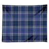 Blue Border Tartan Pattern Print Tapestry