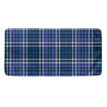 Blue Border Tartan Pattern Print Towel