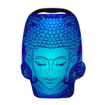 Blue Buddha Print Baby Seat Cover
