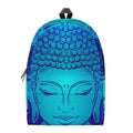 Blue Buddha Print School Backpack