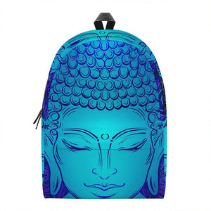 Blue Buddha Print Backpack