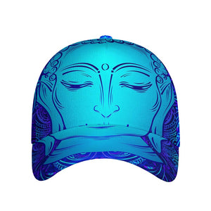 Blue Buddha Print Baseball Cap