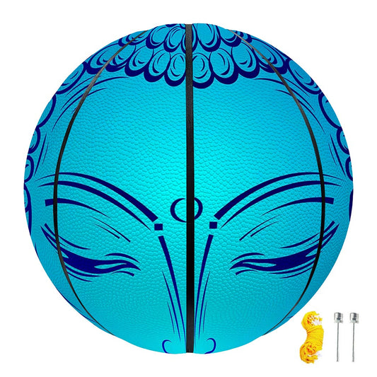 Blue Buddha Print Basketball
