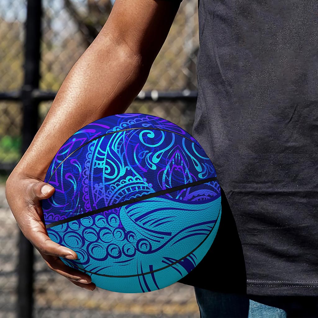 Blue Buddha Print Basketball