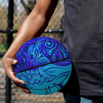 Blue Buddha Print Basketball