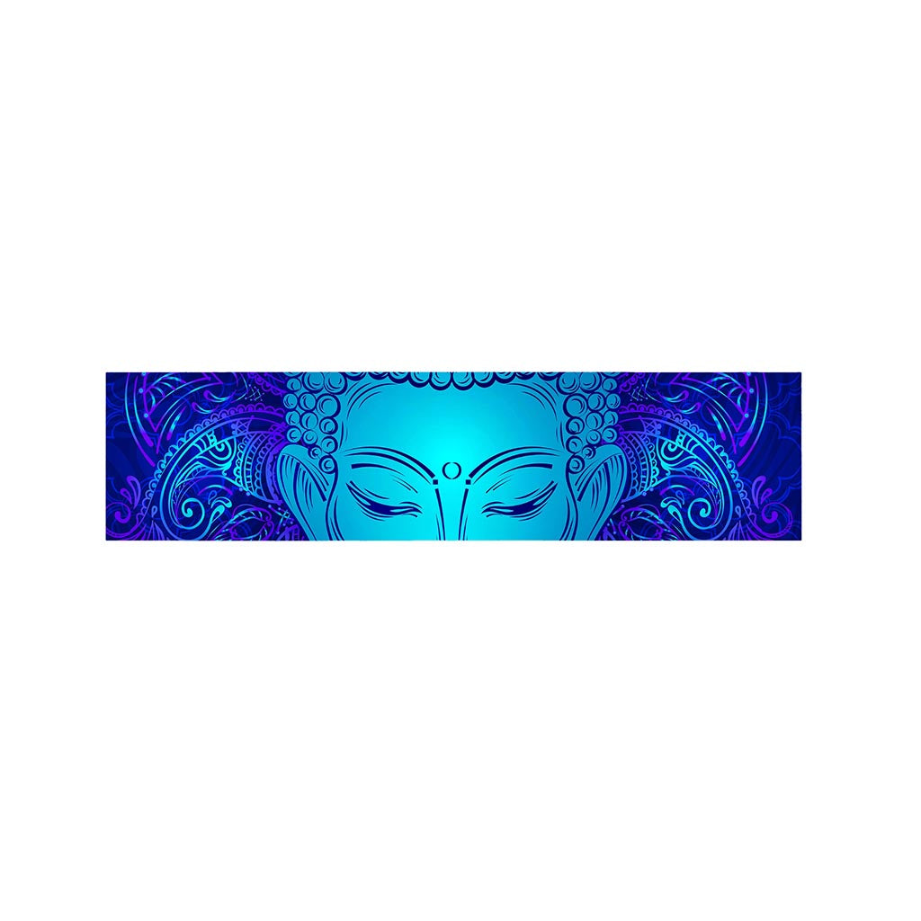 Blue Buddha Print Bed Runner