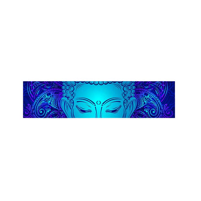 Blue Buddha Print Bed Runner