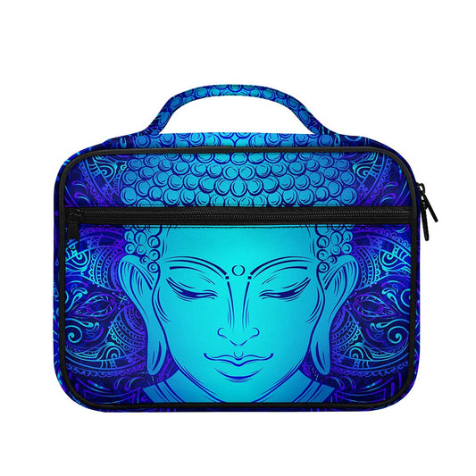 Blue Buddha Print Briefcase Bible Bag