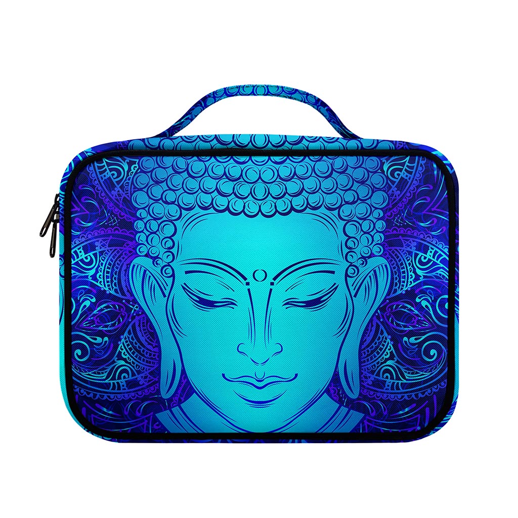 Blue Buddha Print Briefcase Bible Bag