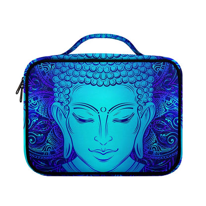Blue Buddha Print Briefcase Bible Bag
