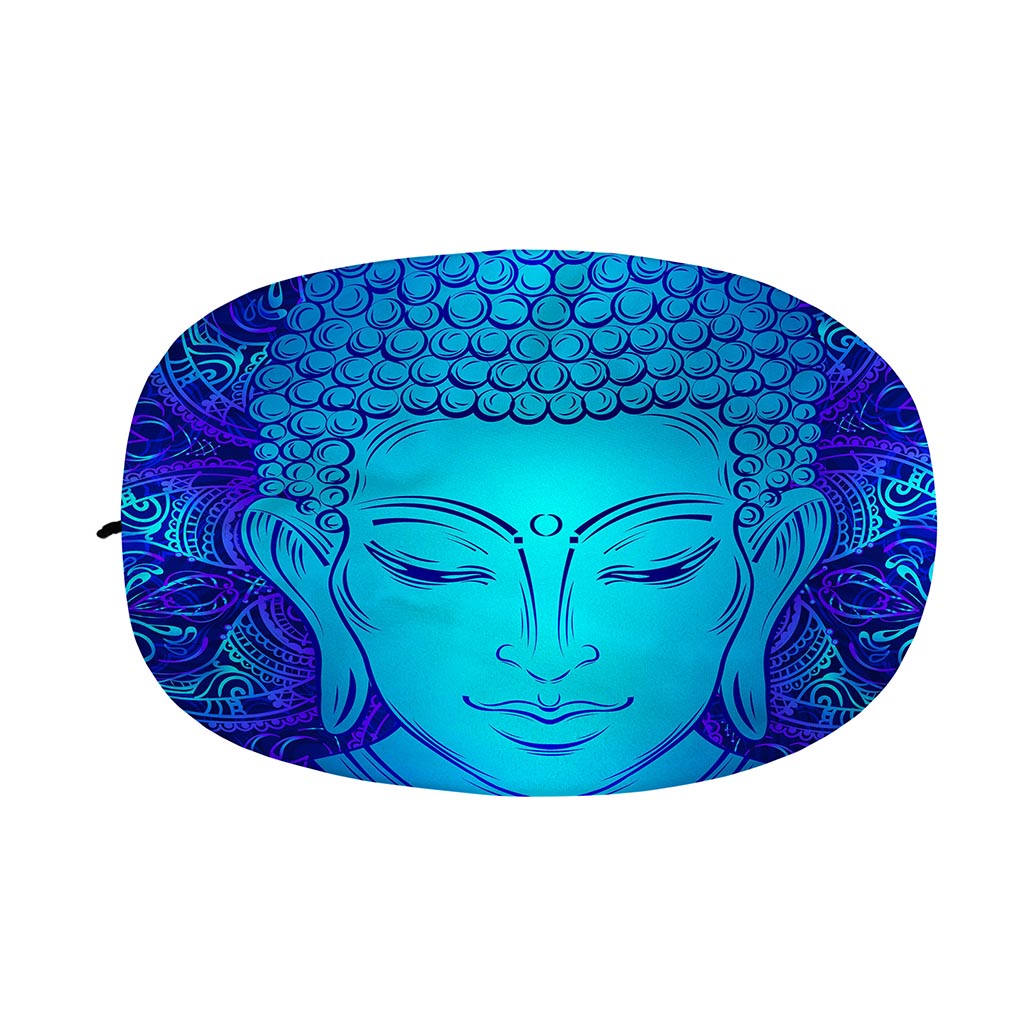 Blue Buddha Print Car Side Mirror Covers