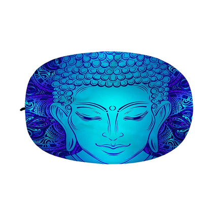 Blue Buddha Print Car Side Mirror Covers