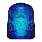 Blue Buddha Print Casual Backpack