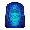 Blue Buddha Print Casual Backpack