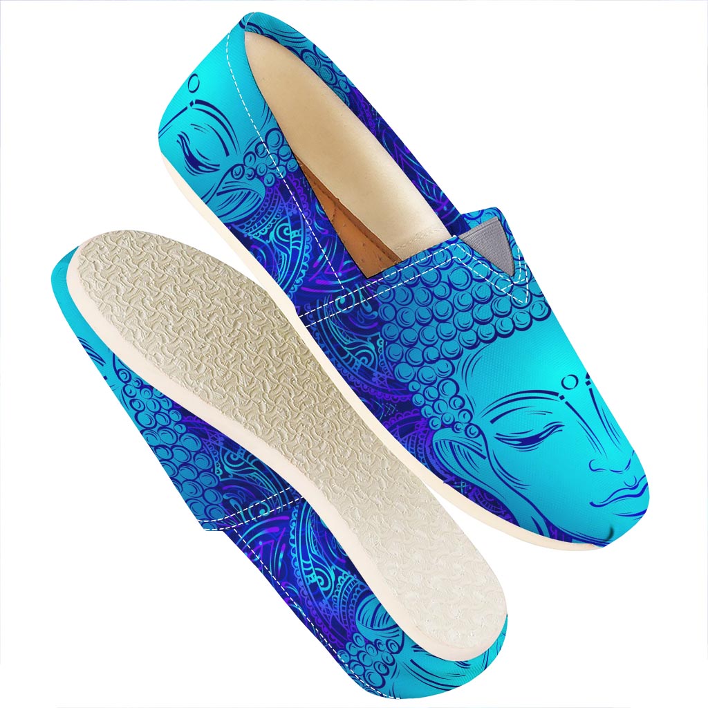 Blue Buddha Print Casual Shoes