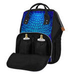 Blue Buddha Print Diaper Bag