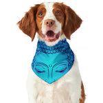 Blue Buddha Print Dog Bandana