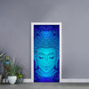 Blue Buddha Print Door Sticker