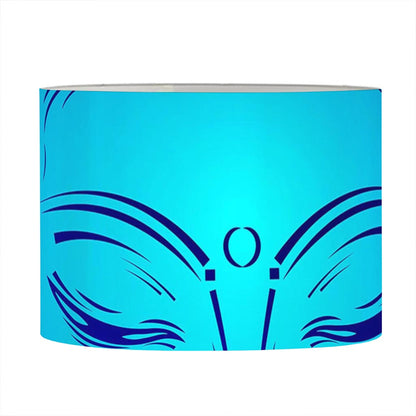 Blue Buddha Print Drum Lamp Shade