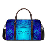 Blue Buddha Print Duffle Bag