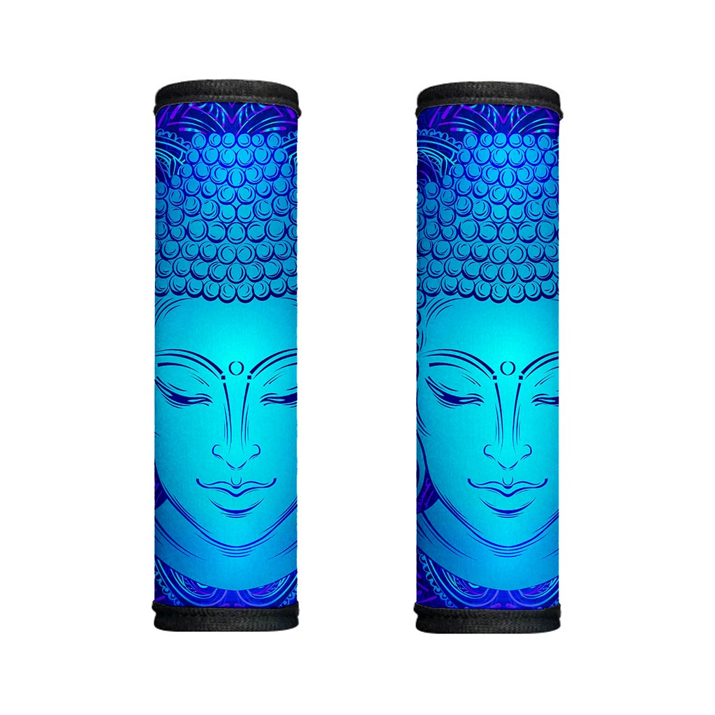 Blue Buddha Print Handle Covers