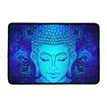 Blue Buddha Print Kitchen Mat