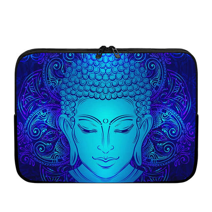 Blue Buddha Print Laptop Sleeve