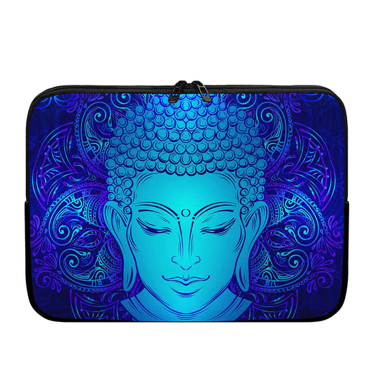 Blue Buddha Print Laptop Sleeve