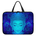 Blue Buddha Print Laptop Sleeve With Handle