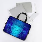 Blue Buddha Print Laptop Sleeve With Handle
