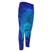 Blue Buddha Print Men's Compression Pants