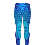 Blue Buddha Print Men's leggings