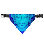 Blue Buddha Print Over The Collar Dog Bandana