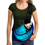 Blue Buddha Print Pet Sling Carrier